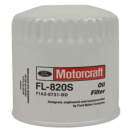 Motorcraft 93-12 Chry-Dodge-Ford:685 Fitments Filter Asy-Oil, Fl820S FL820S